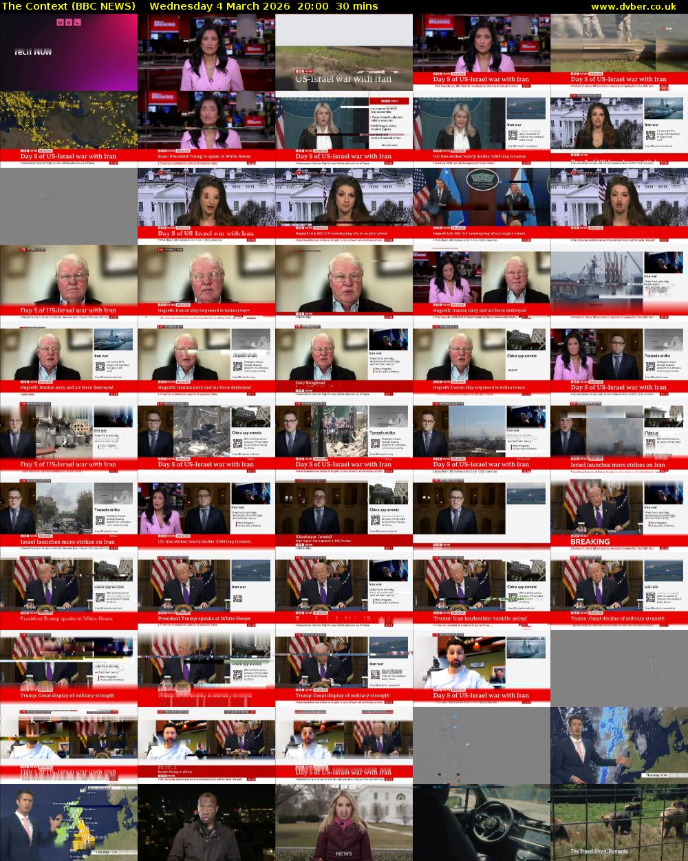 The Context (BBC NEWS) Wednesday 4 March 2026 20:00 - 20:30