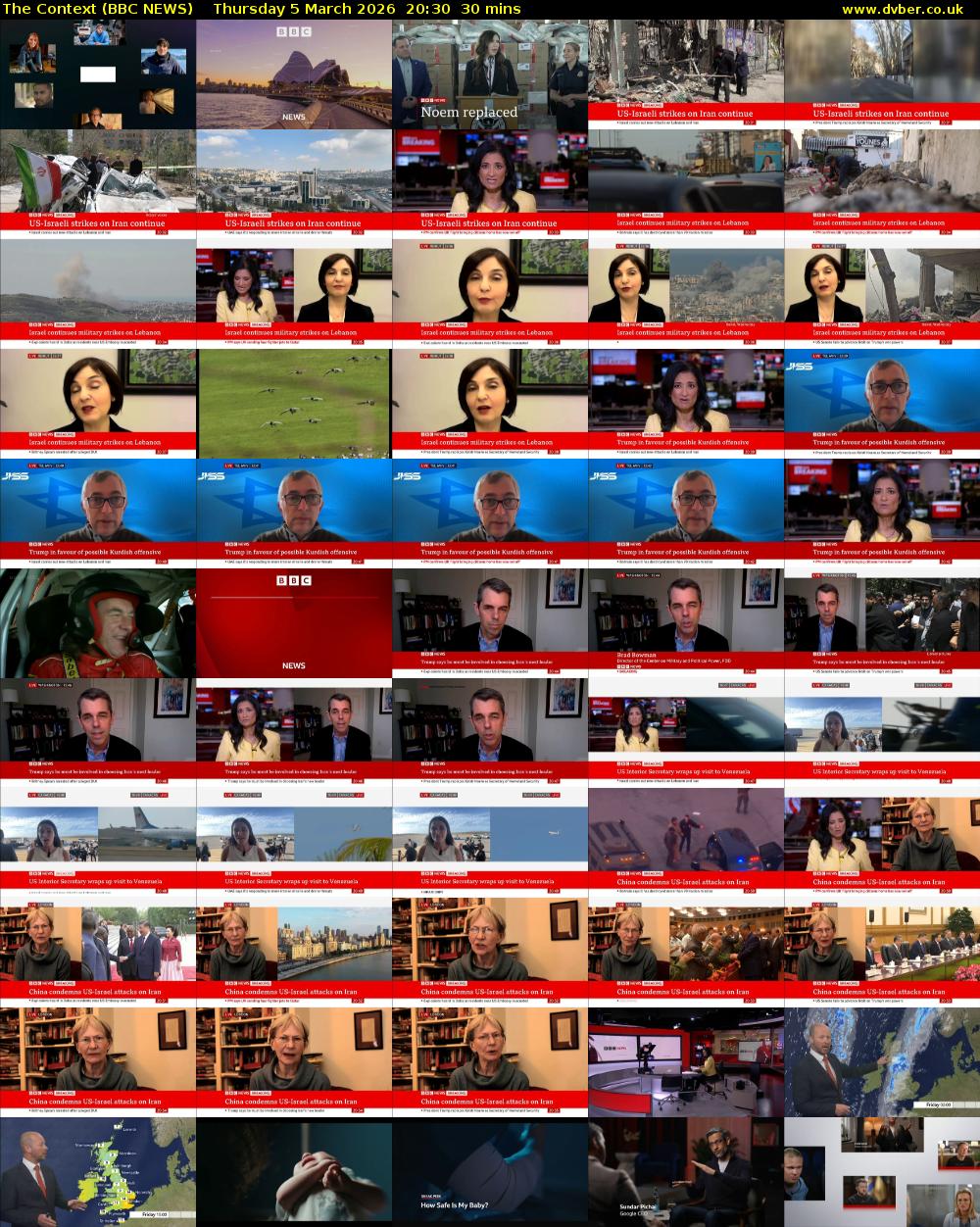 The Context (BBC NEWS) Thursday 5 March 2026 20:30 - 21:00