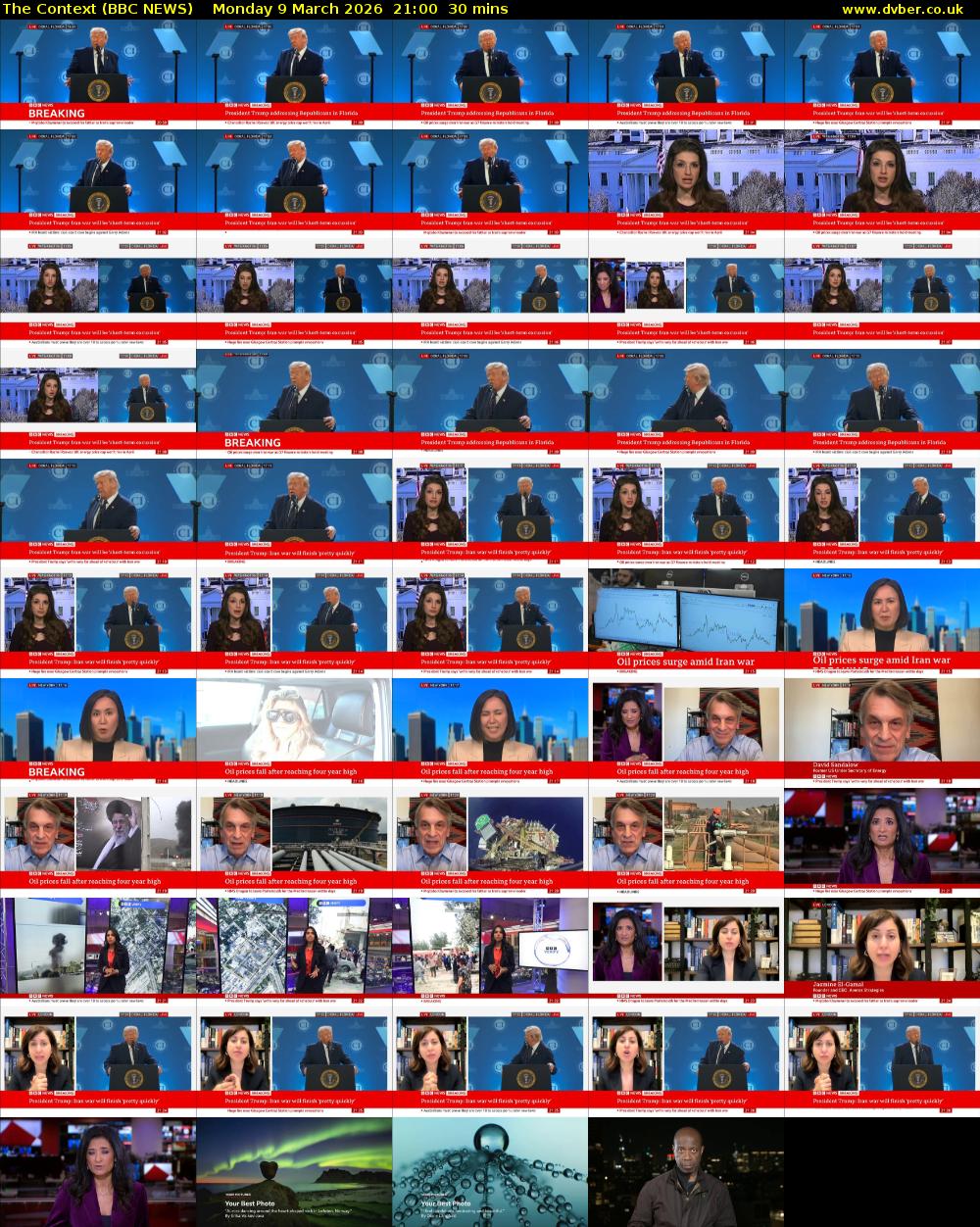 The Context (BBC NEWS) Monday 9 March 2026 21:00 - 21:30