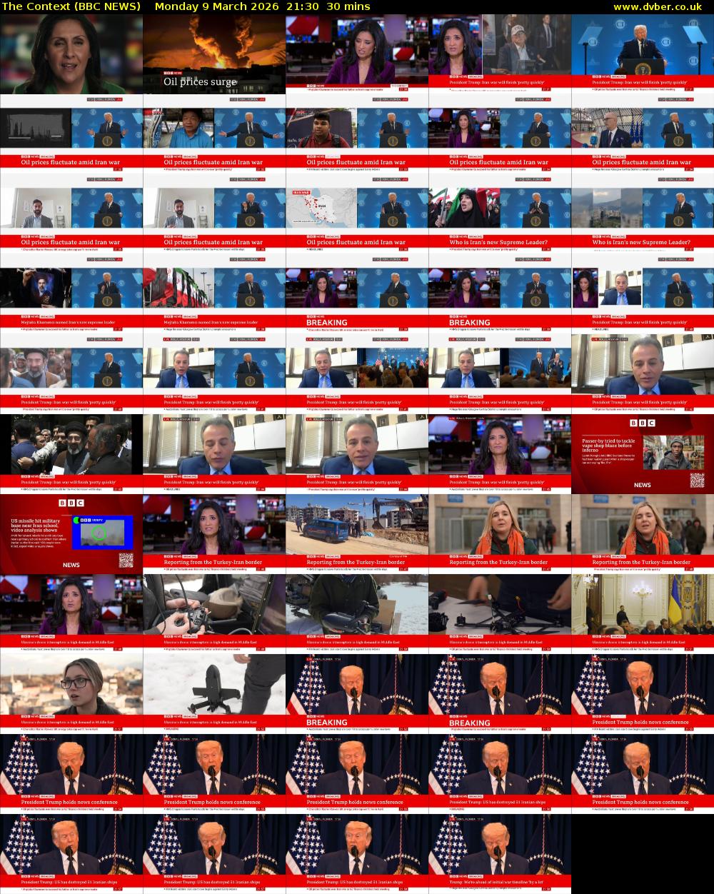 The Context (BBC NEWS) Monday 9 March 2026 21:30 - 22:00