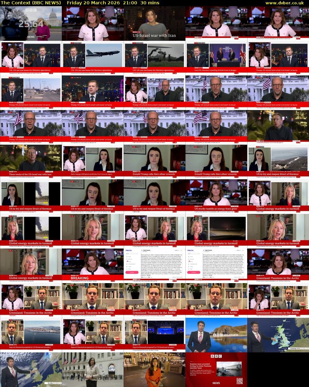 The Context (BBC NEWS) Friday 20 March 2026 21:00 - 21:30