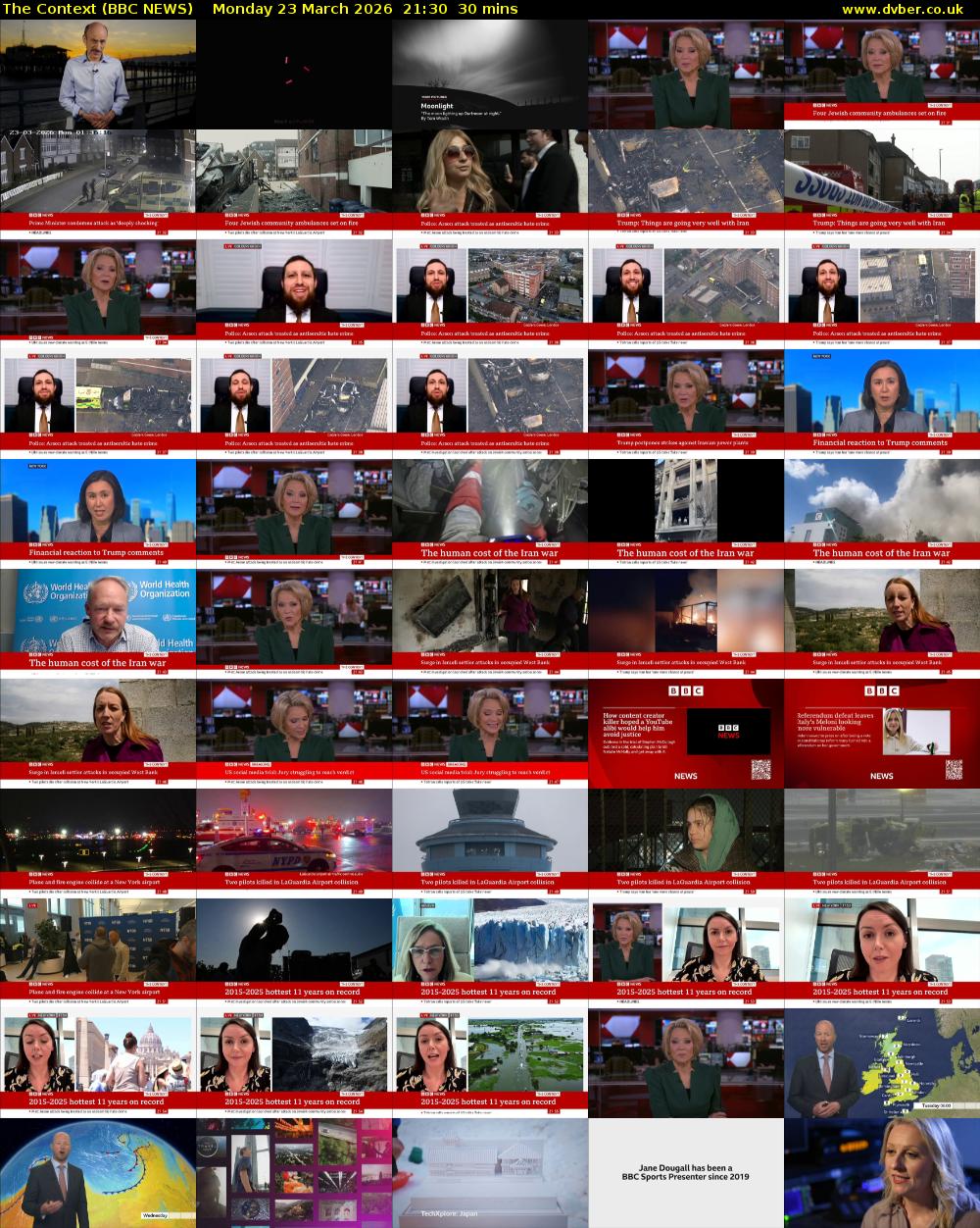 The Context (BBC NEWS) Monday 23 March 2026 21:30 - 22:00