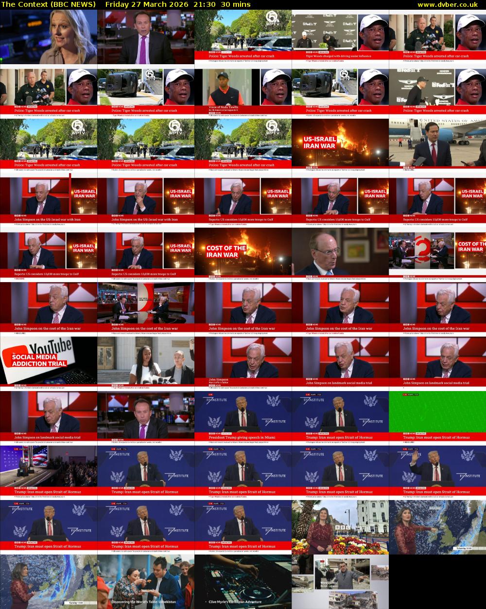 The Context (BBC NEWS) Friday 27 March 2026 21:30 - 22:00