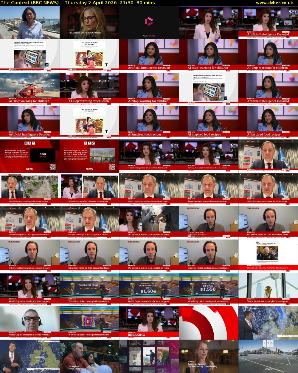 The Context (BBC NEWS) Thursday 2 April 2026 21:30 - 22:00