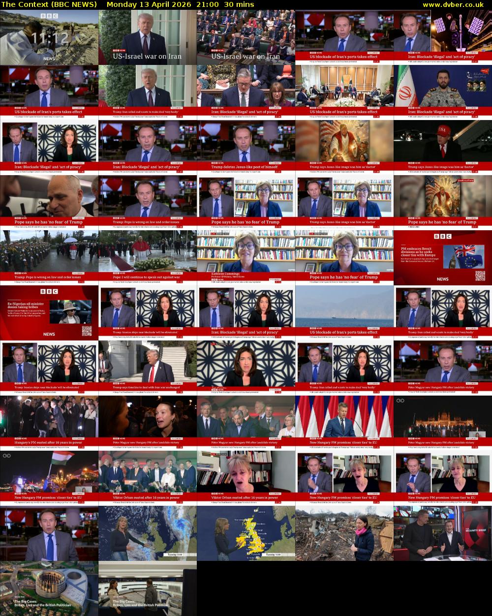 The Context (BBC NEWS) Monday 13 April 2026 21:00 - 21:30