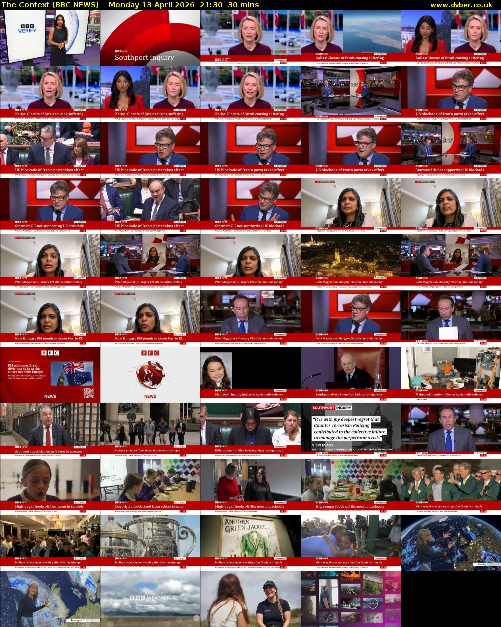 The Context (BBC NEWS) Monday 13 April 2026 21:30 - 22:00