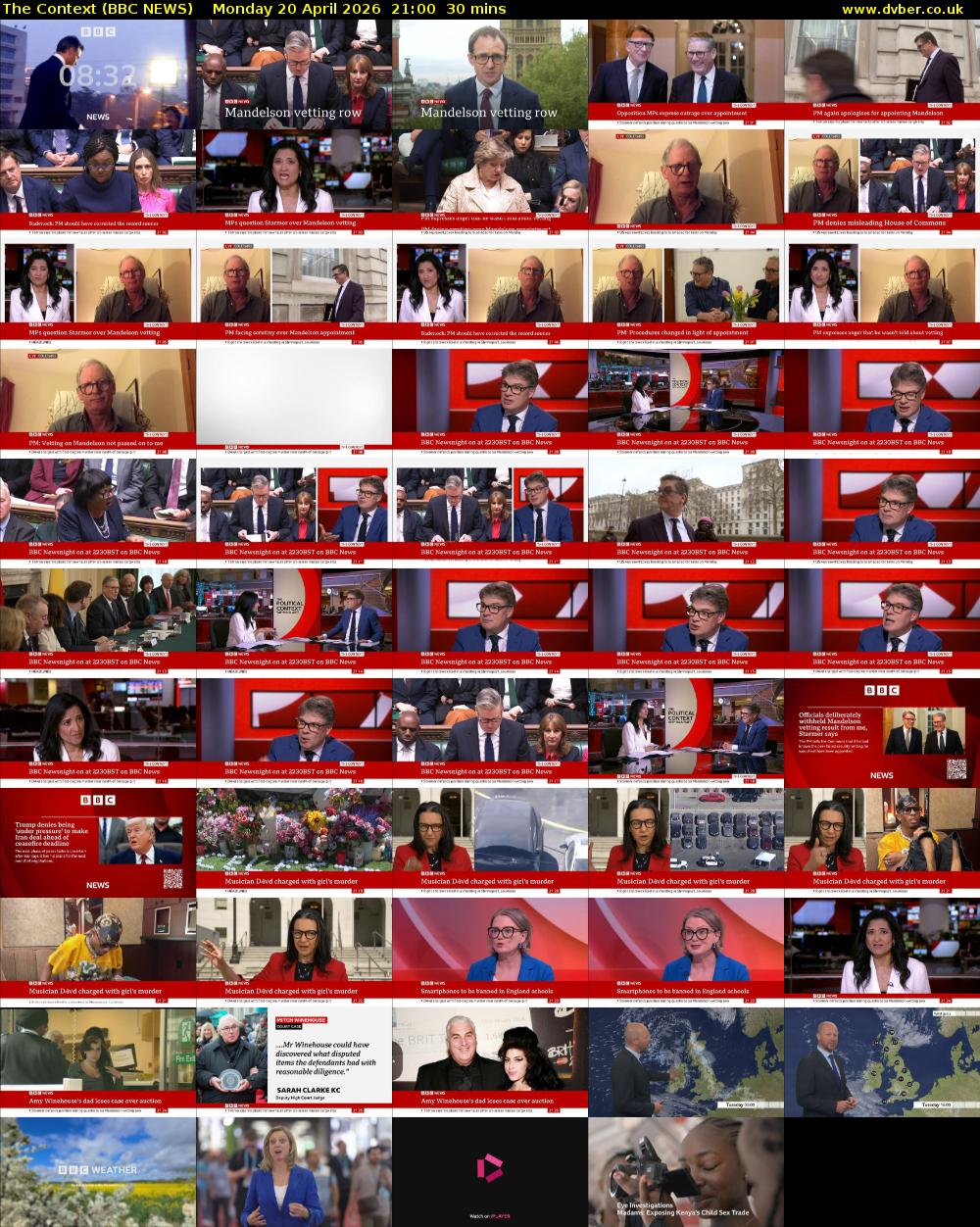 The Context (BBC NEWS) Monday 20 April 2026 21:00 - 21:30