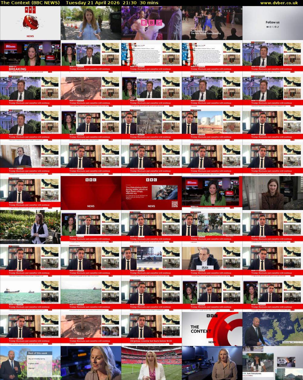 The Context (BBC NEWS) Tuesday 21 April 2026 21:30 - 22:00