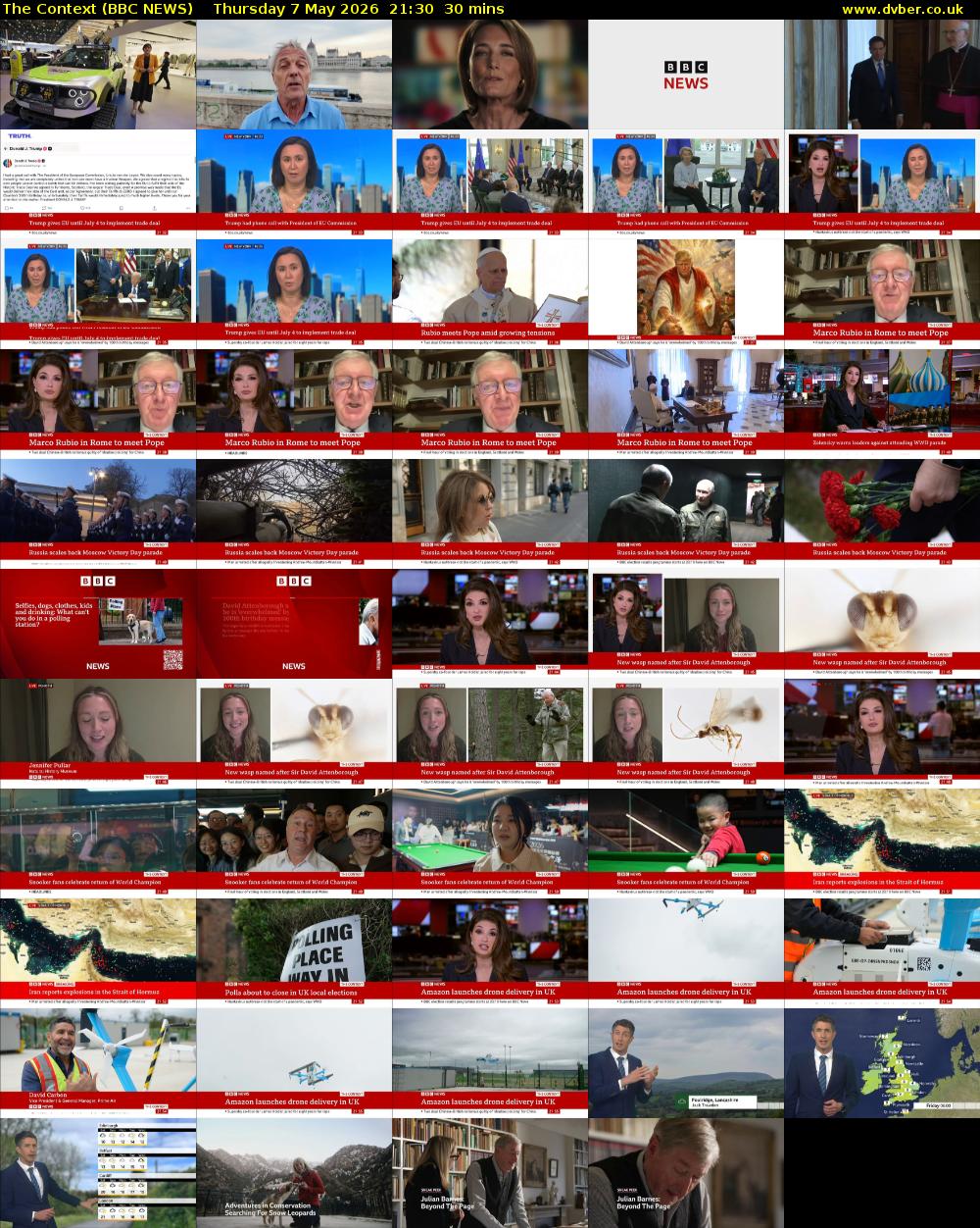 The Context (BBC NEWS) Thursday 7 May 2026 21:30 - 22:00