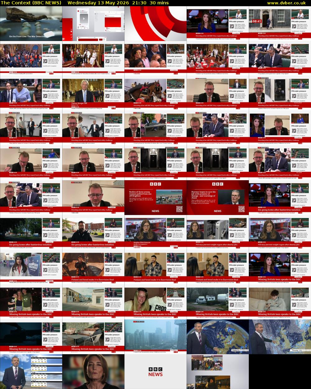 The Context (BBC NEWS) Wednesday 13 May 2026 21:30 - 22:00