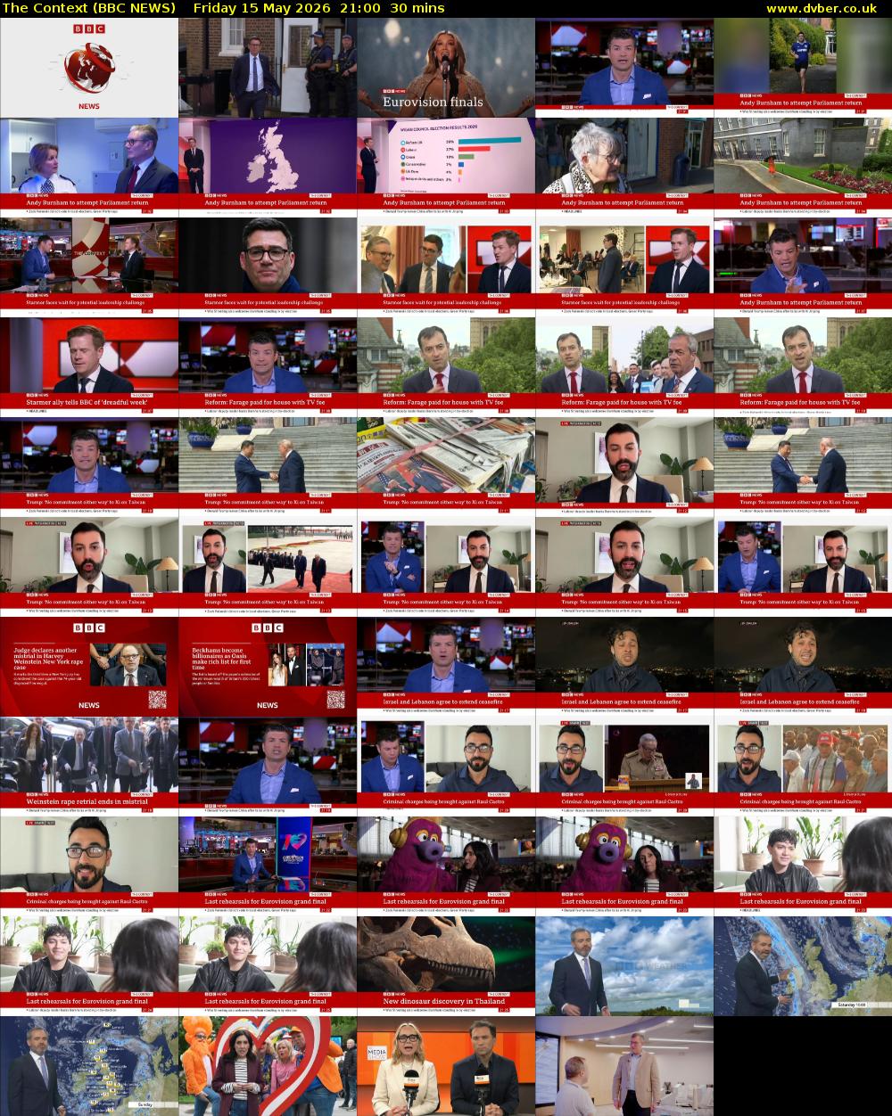 The Context (BBC NEWS) Friday 15 May 2026 21:00 - 21:30