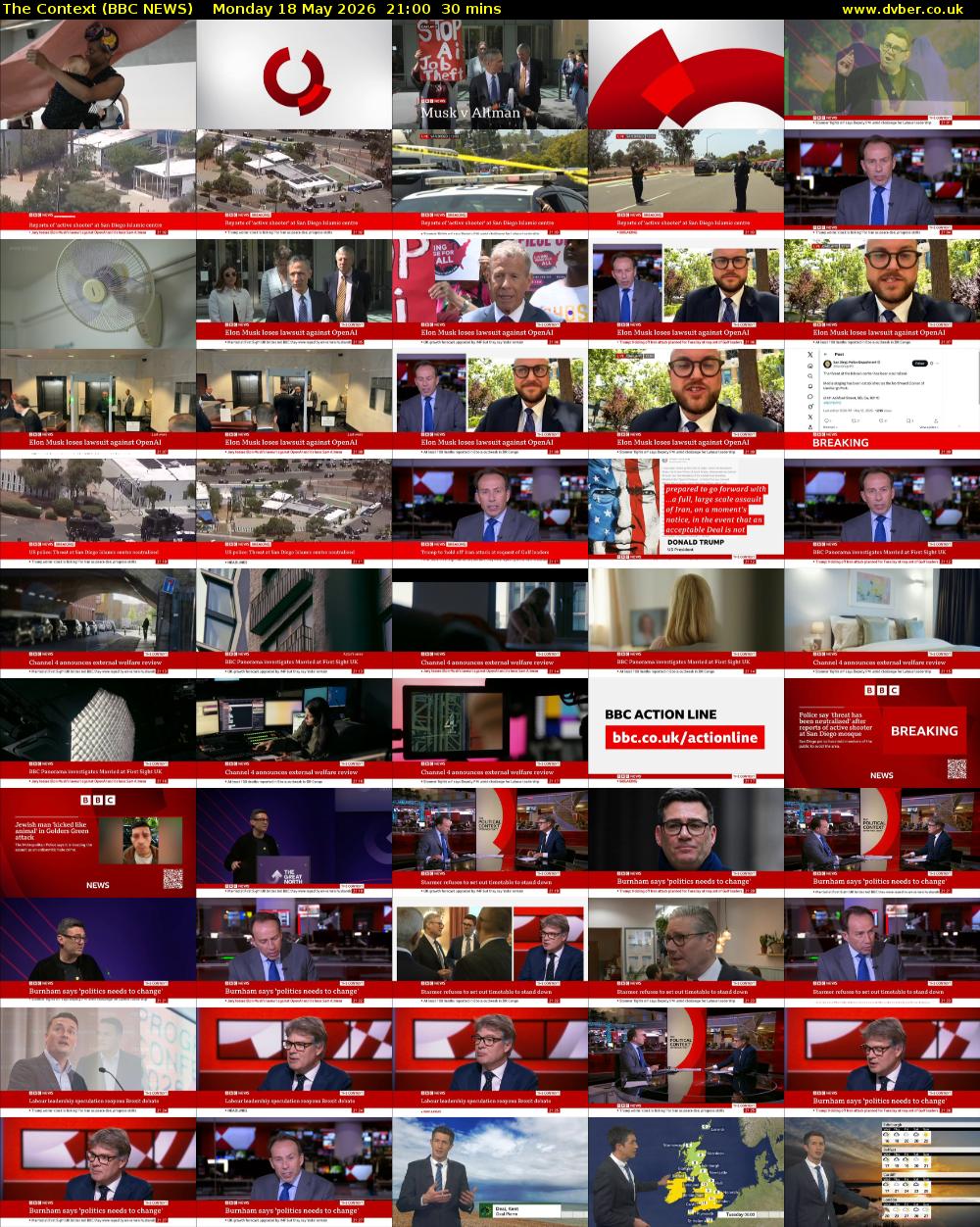 The Context (BBC NEWS) Monday 18 May 2026 21:00 - 21:30