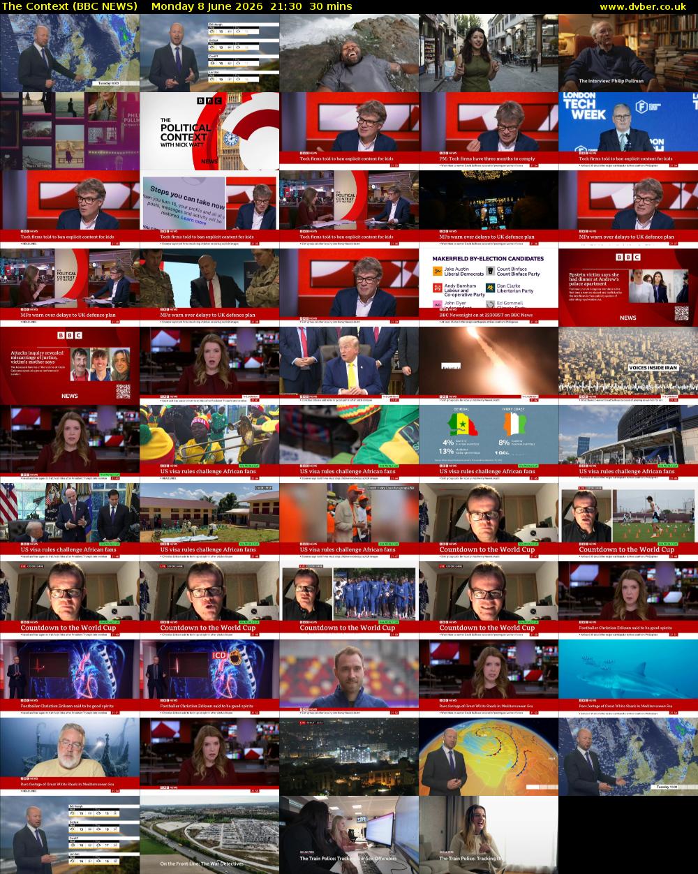 The Context (BBC NEWS) Monday 8 June 2026 21:30 - 22:00