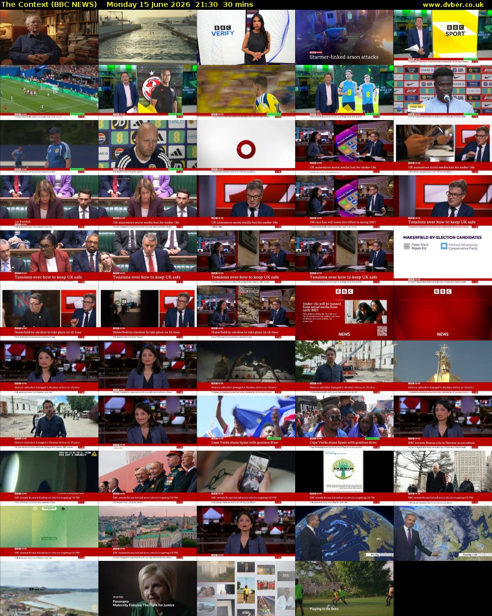 The Context (BBC NEWS) Monday 15 June 2026 21:30 - 22:00