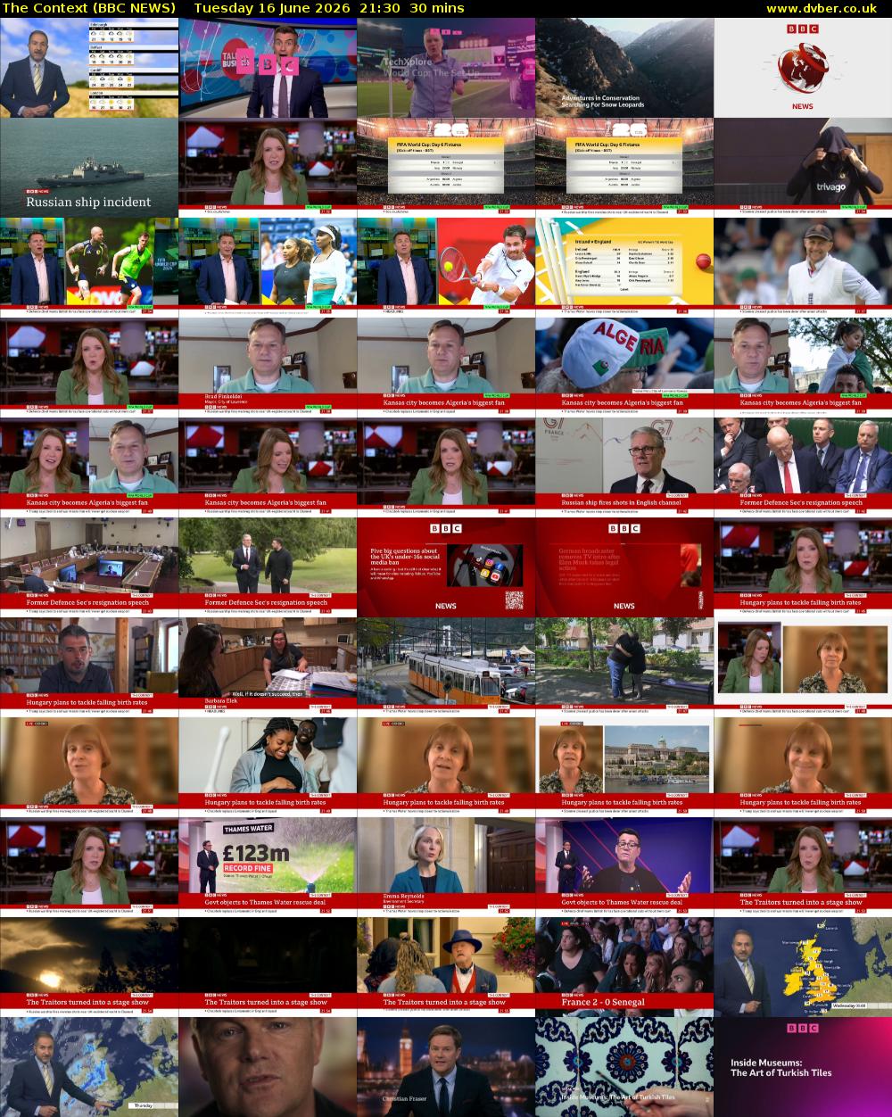 The Context (BBC NEWS) Tuesday 16 June 2026 21:30 - 22:00