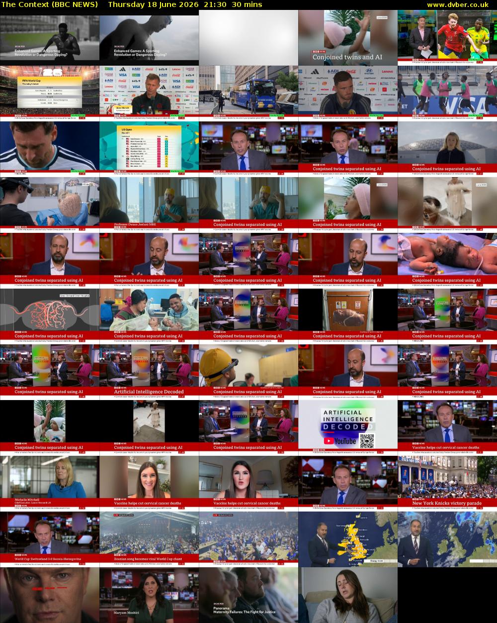 The Context (BBC NEWS) Thursday 18 June 2026 21:30 - 22:00