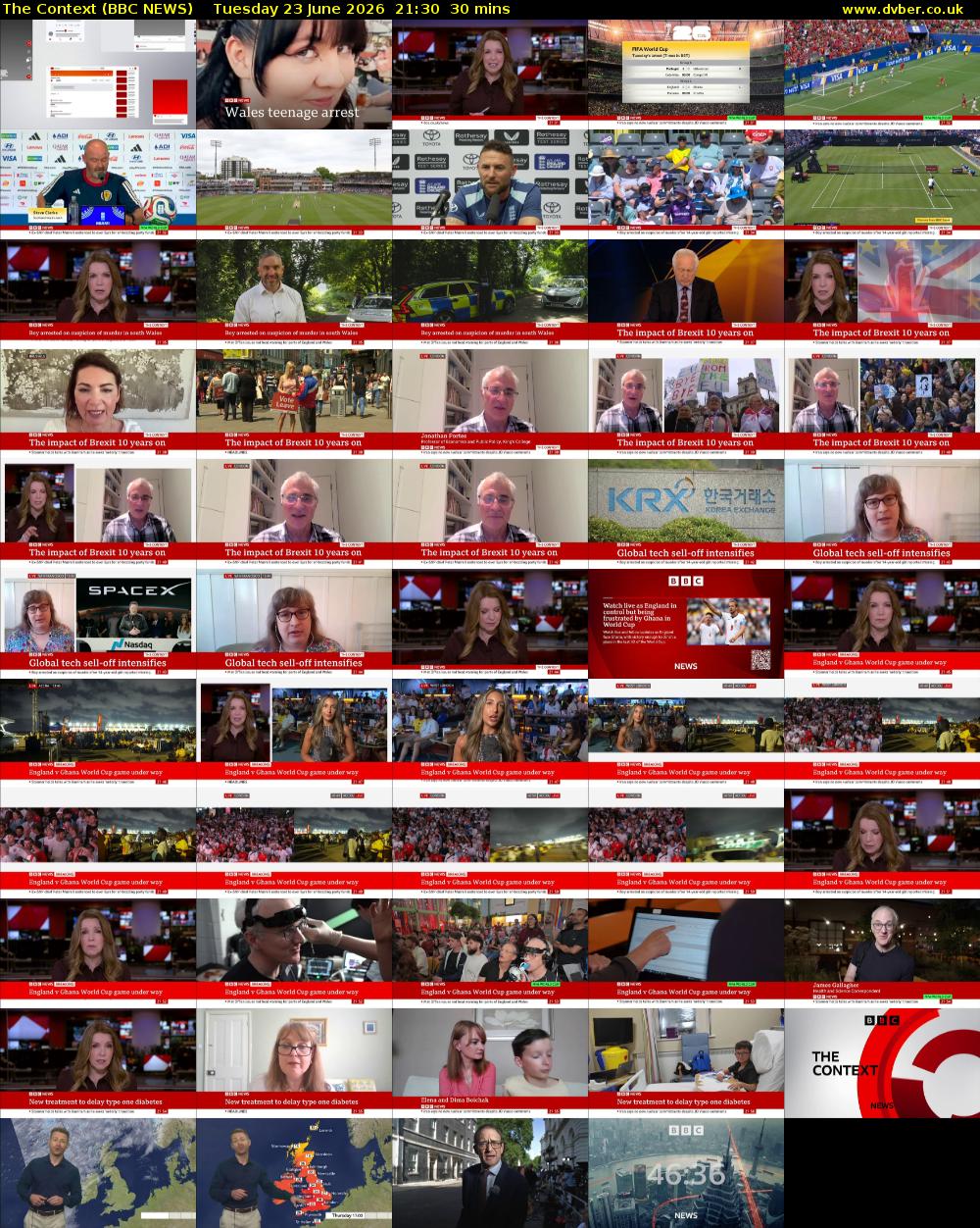 The Context (BBC NEWS) Tuesday 23 June 2026 21:30 - 22:00