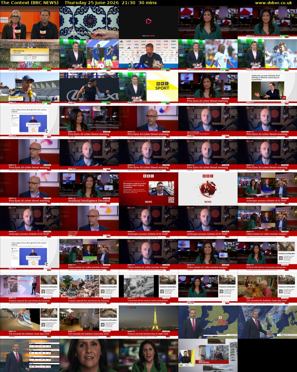 The Context (BBC NEWS) Thursday 25 June 2026 21:30 - 22:00