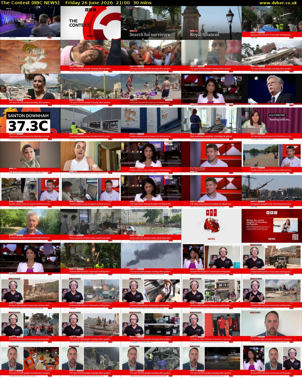 The Context (BBC NEWS) Friday 26 June 2026 21:00 - 21:30