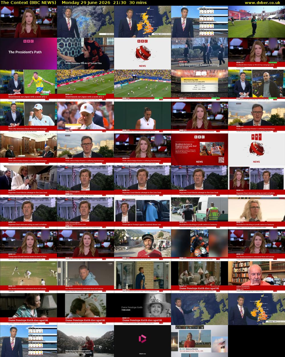 The Context (BBC NEWS) Monday 29 June 2026 21:30 - 22:00
