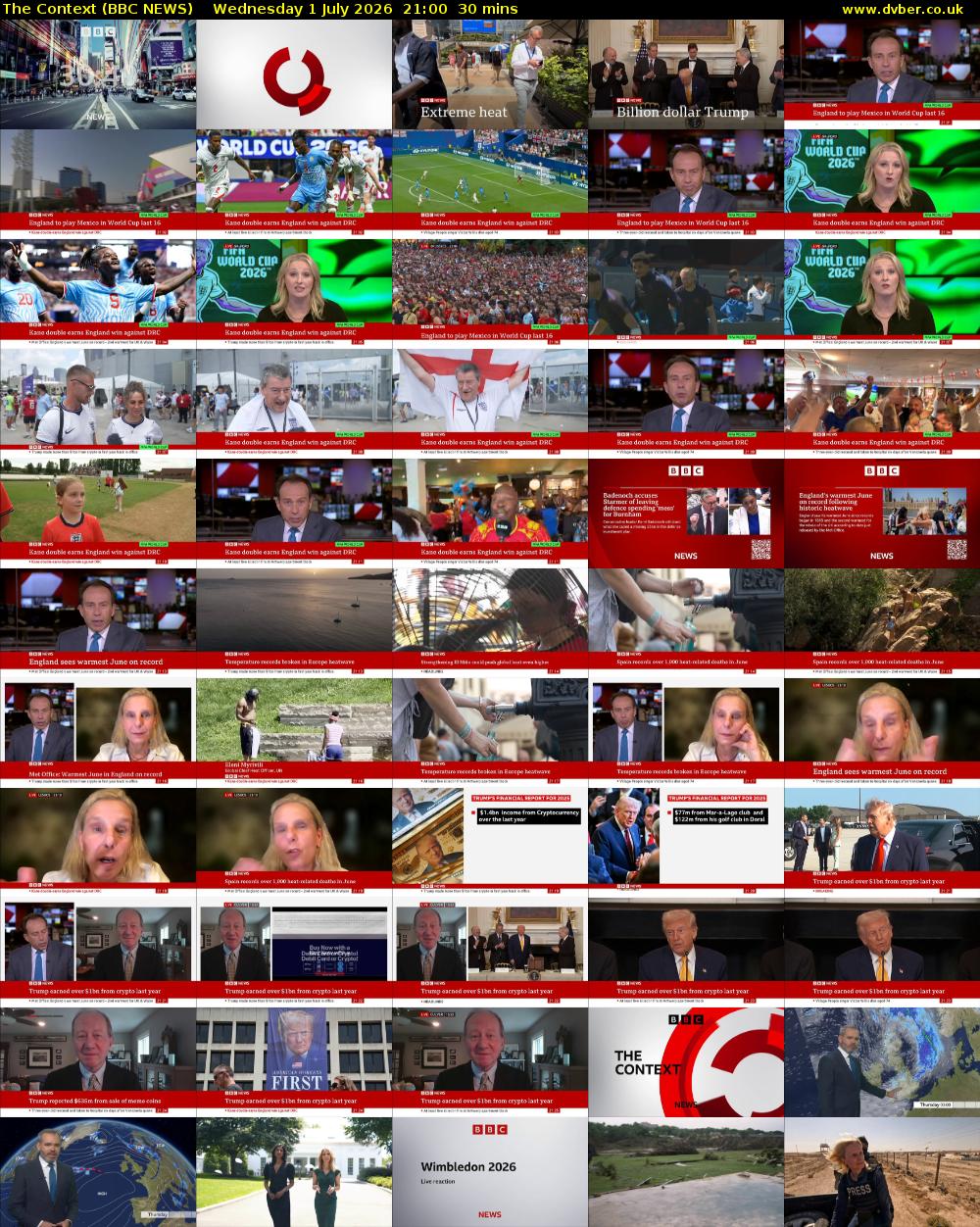 The Context (BBC NEWS) Wednesday 1 July 2026 21:00 - 21:30