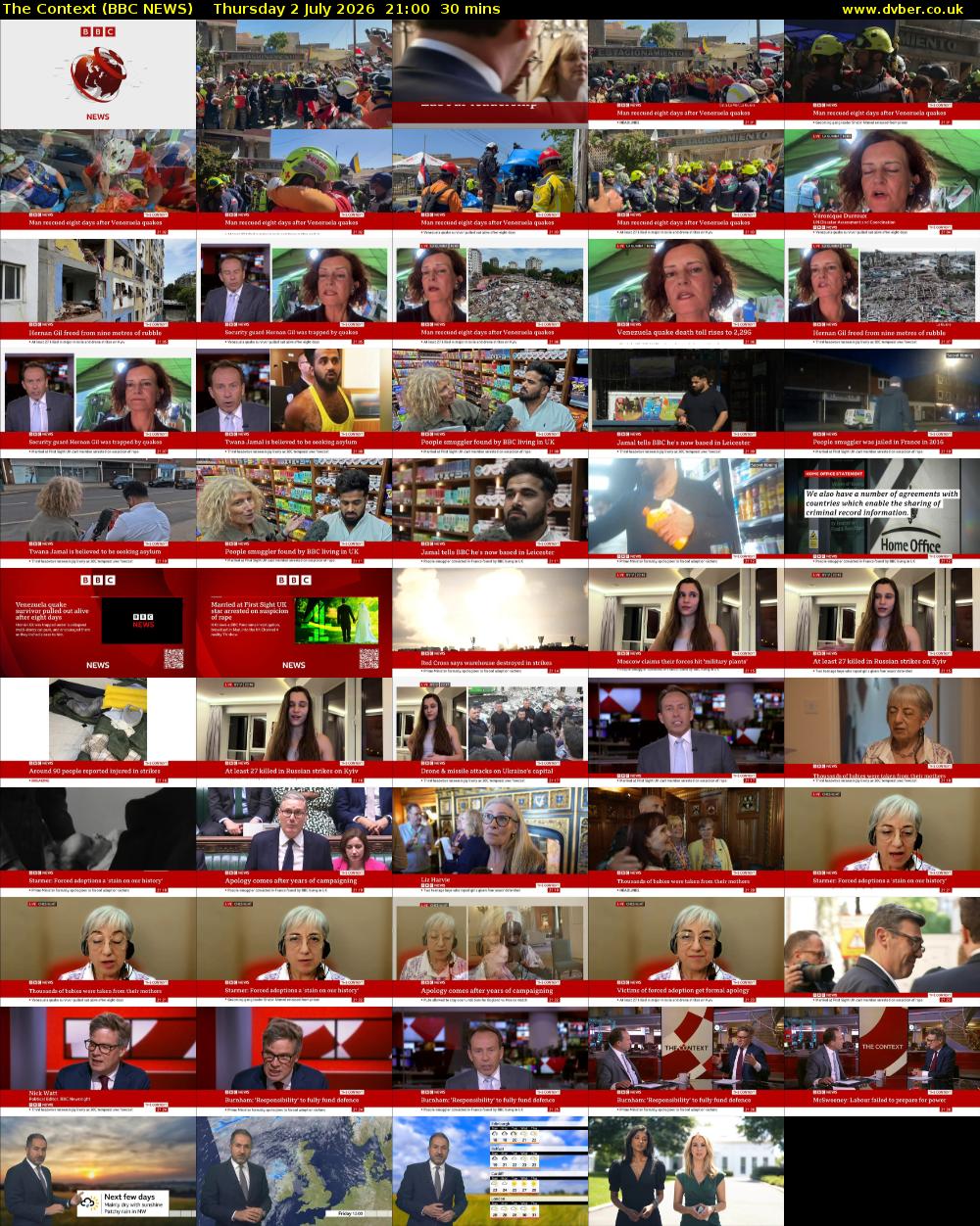 The Context (BBC NEWS) Thursday 2 July 2026 21:00 - 21:30