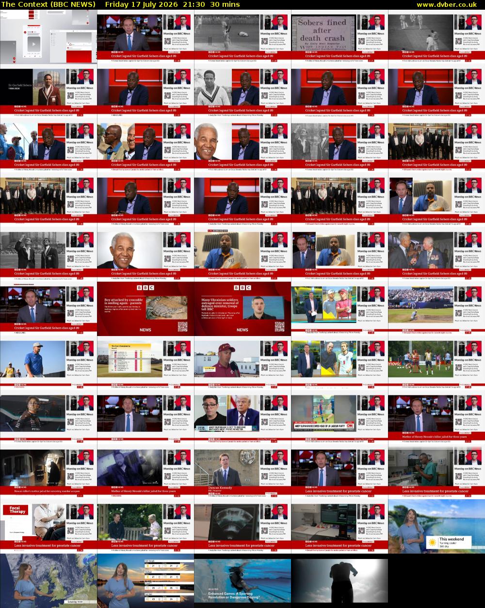 The Context (BBC NEWS) Friday 17 July 2026 21:30 - 22:00