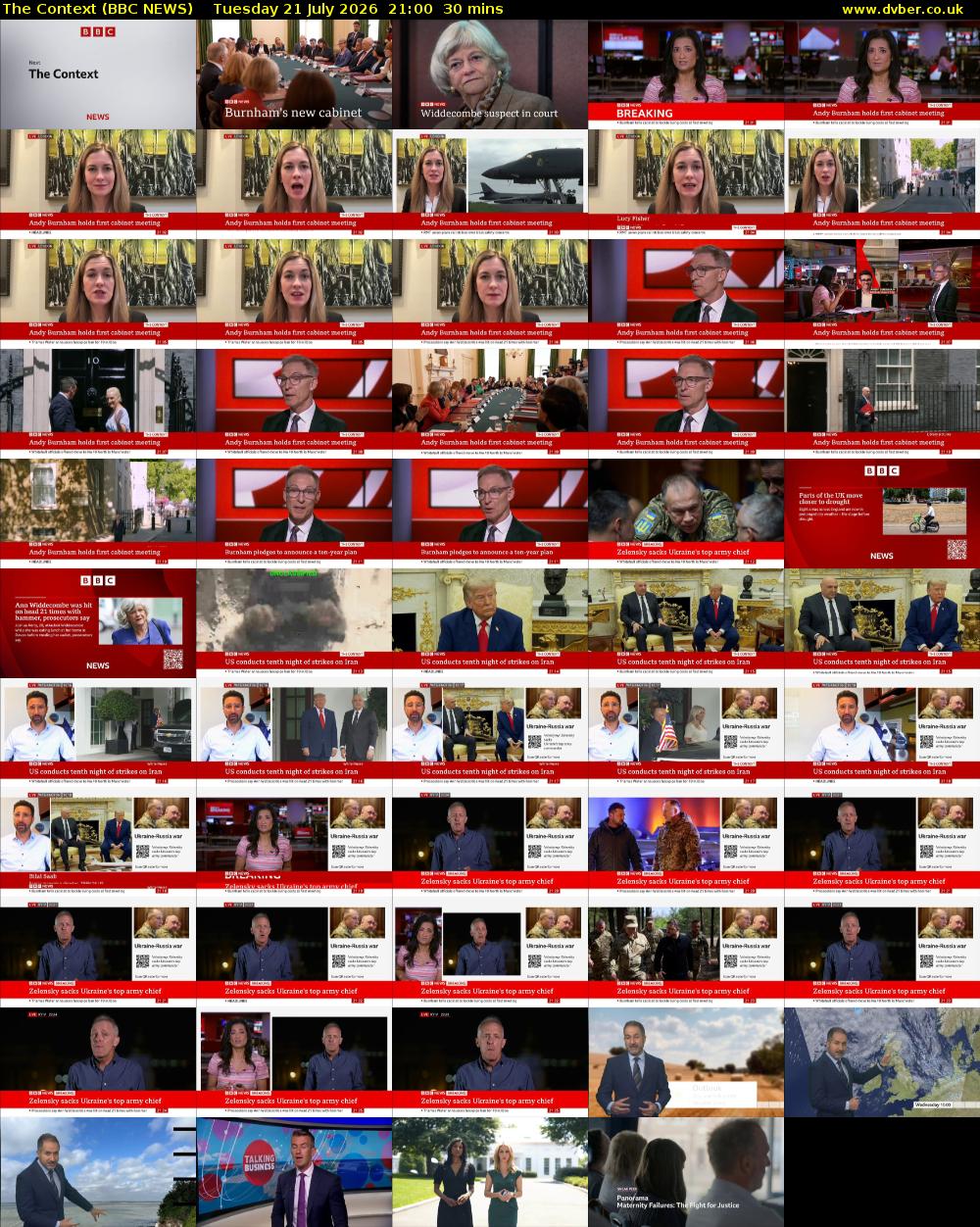 The Context (BBC NEWS) Tuesday 21 July 2026 21:00 - 21:30