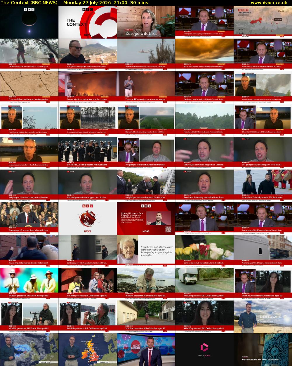 The Context (BBC NEWS) Monday 27 July 2026 21:00 - 21:30