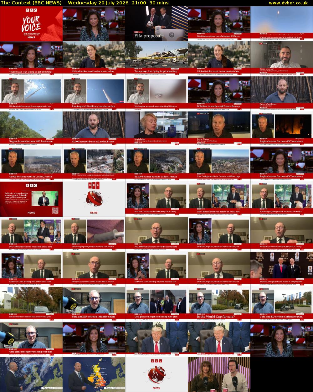 The Context (BBC NEWS) Wednesday 29 July 2026 21:00 - 21:30