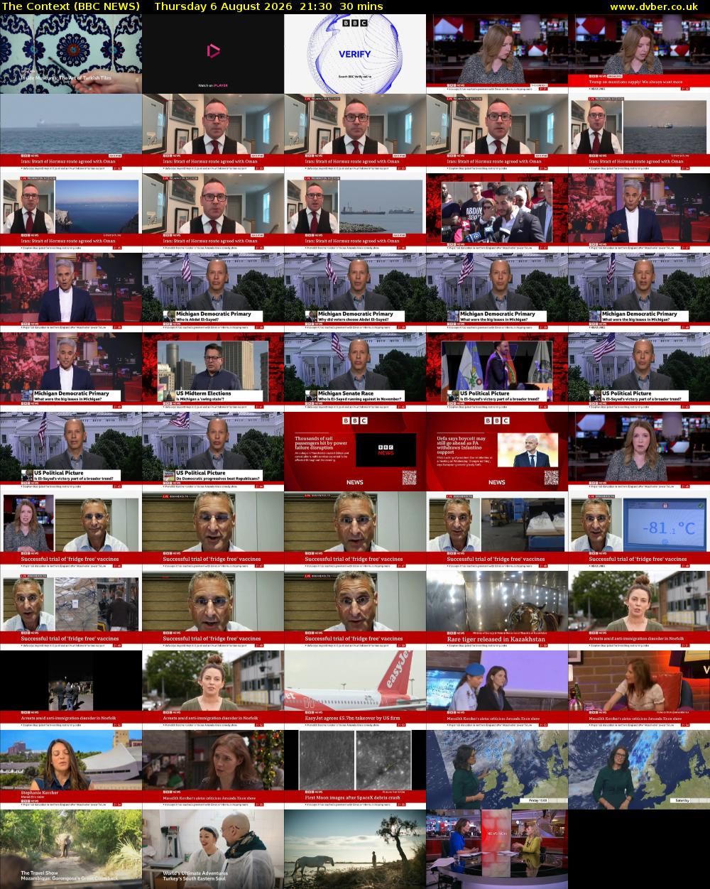 The Context (BBC NEWS) Thursday 6 August 2026 21:30 - 22:00