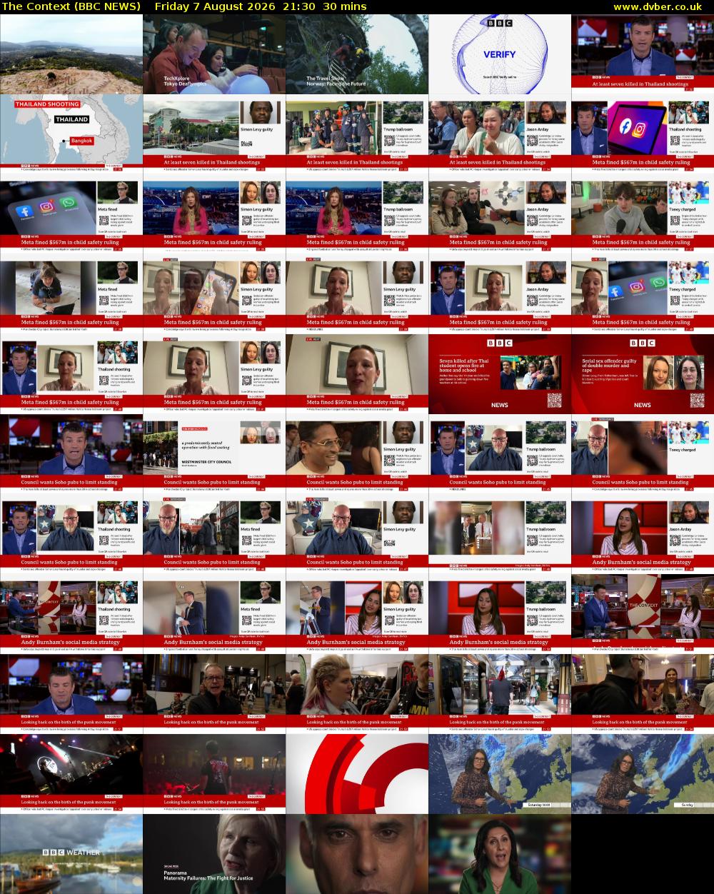 The Context (BBC NEWS) Friday 7 August 2026 21:30 - 22:00