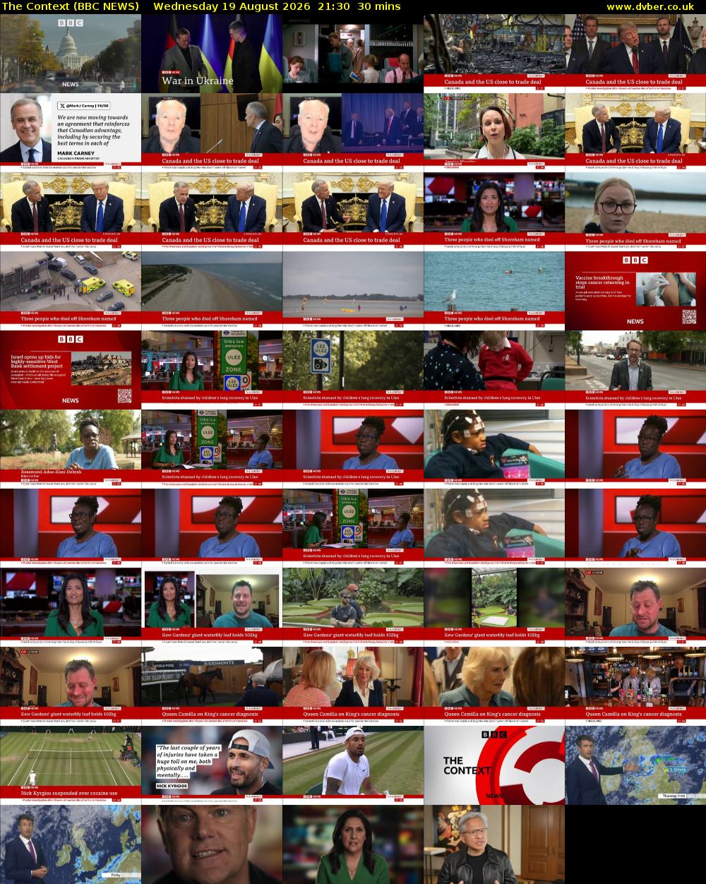 The Context (BBC NEWS) Wednesday 19 August 2026 21:30 - 22:00