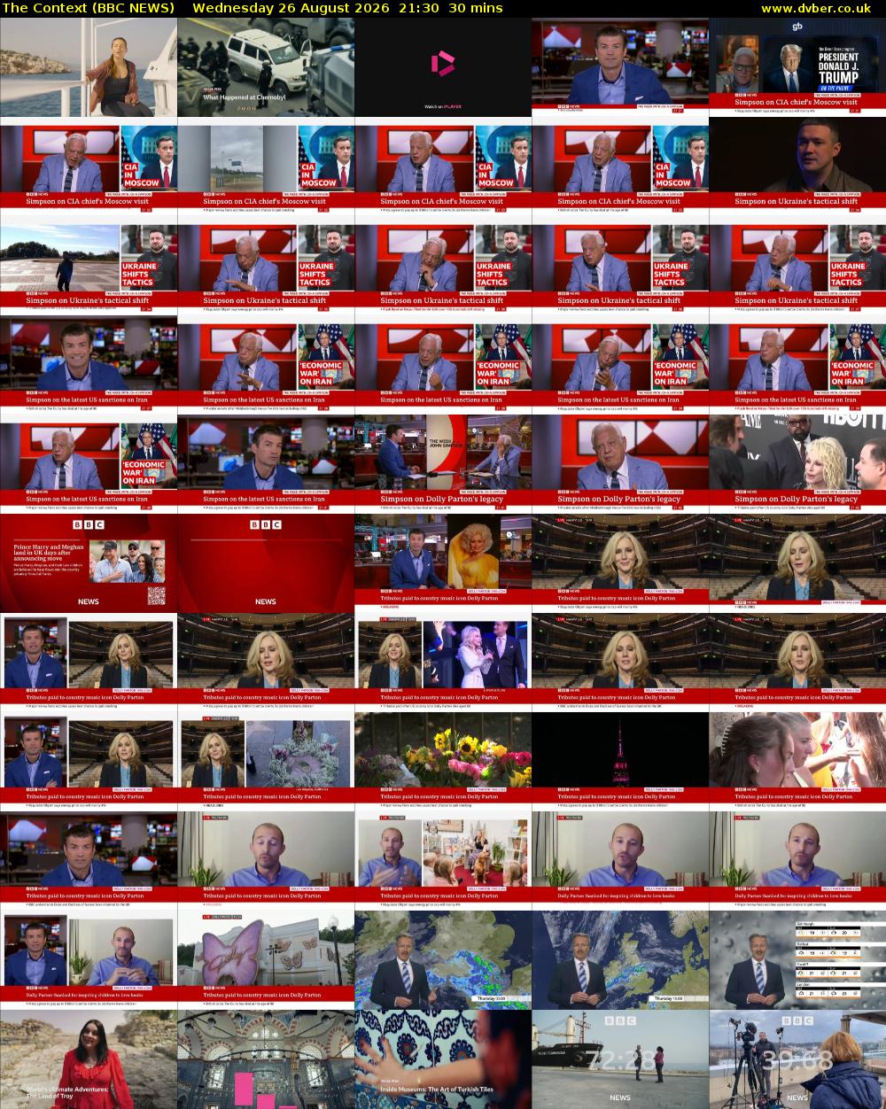 The Context (BBC NEWS) Wednesday 26 August 2026 21:30 - 22:00