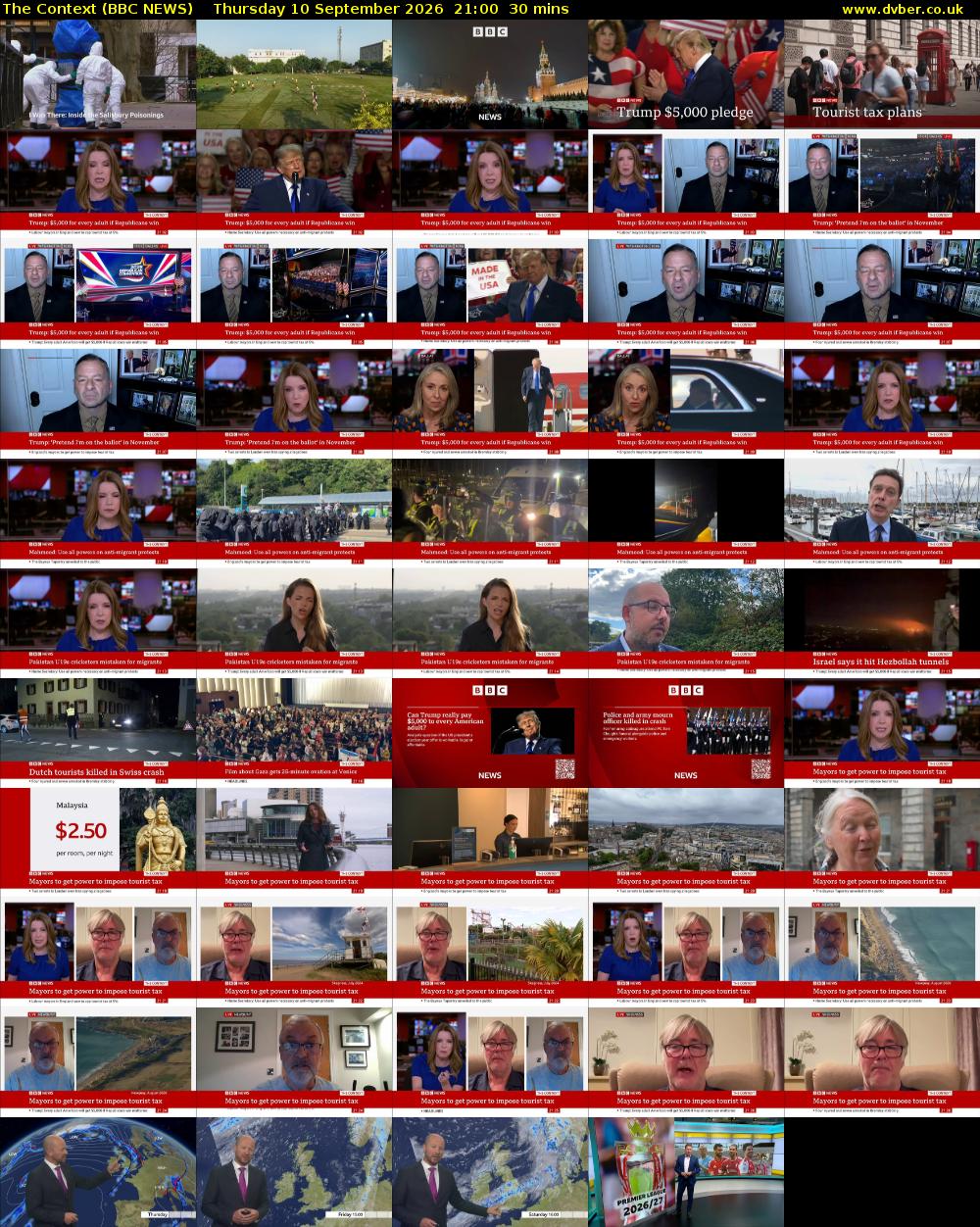 The Context (BBC NEWS) Thursday 10 September 2026 21:00 - 21:30