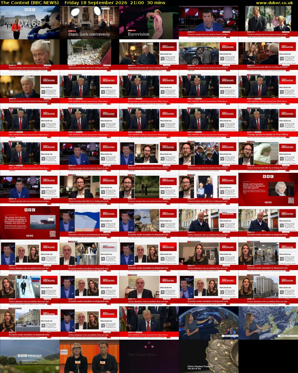 The Context (BBC NEWS) Friday 18 September 2026 21:00 - 21:30