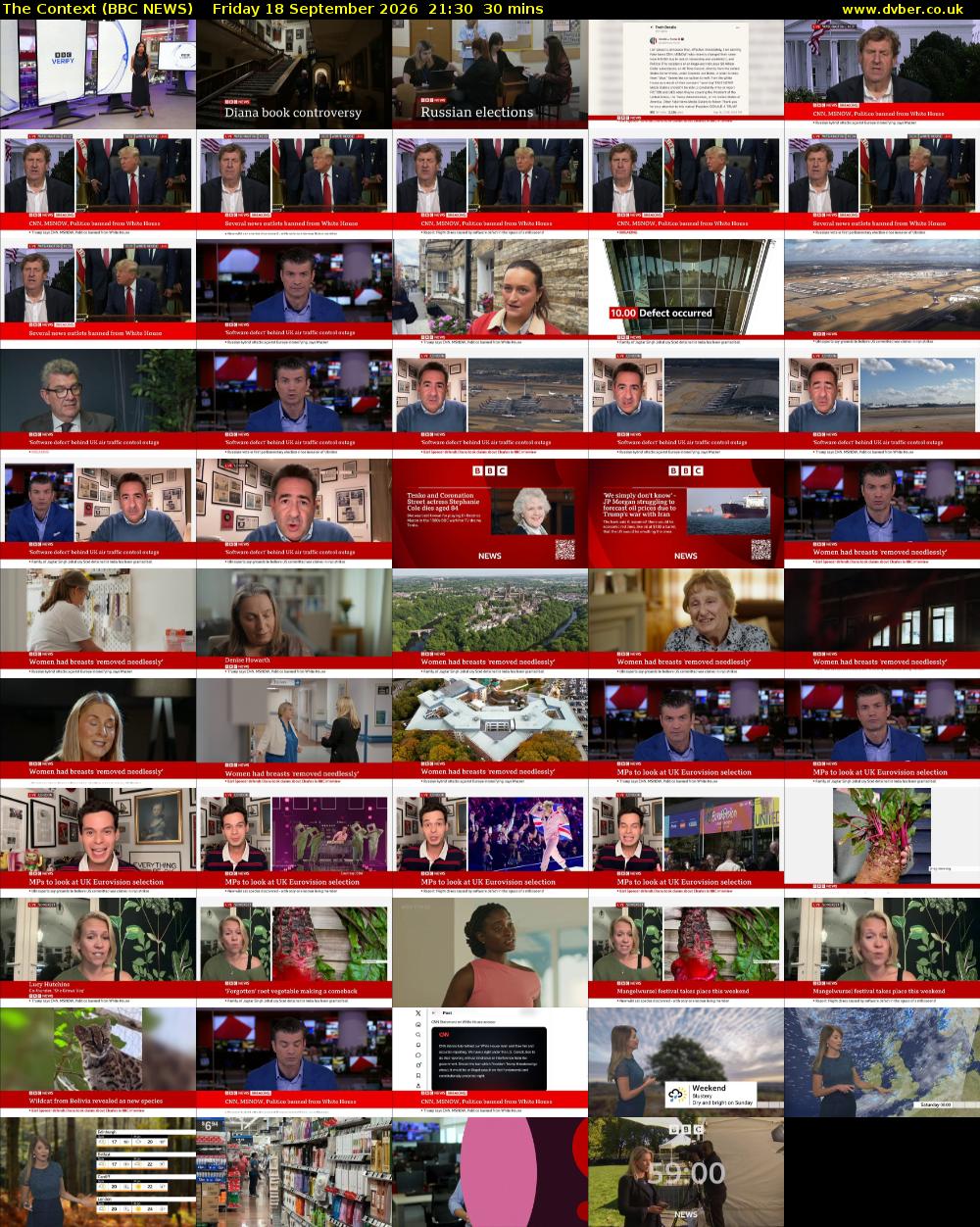 The Context (BBC NEWS) Friday 18 September 2026 21:30 - 22:00
