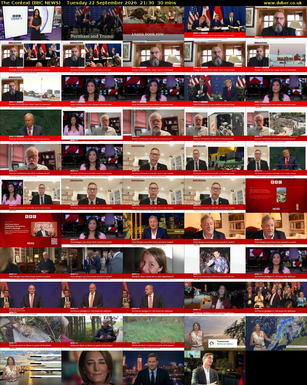 The Context (BBC NEWS) Tuesday 22 September 2026 21:30 - 22:00