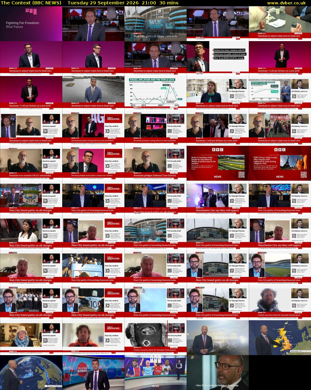 The Context (BBC NEWS) Tuesday 29 September 2026 21:00 - 21:30