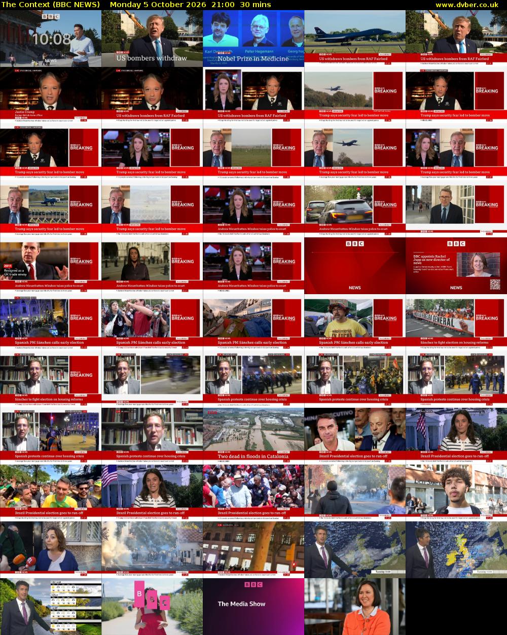 The Context (BBC NEWS) Monday 5 October 2026 21:00 - 21:30