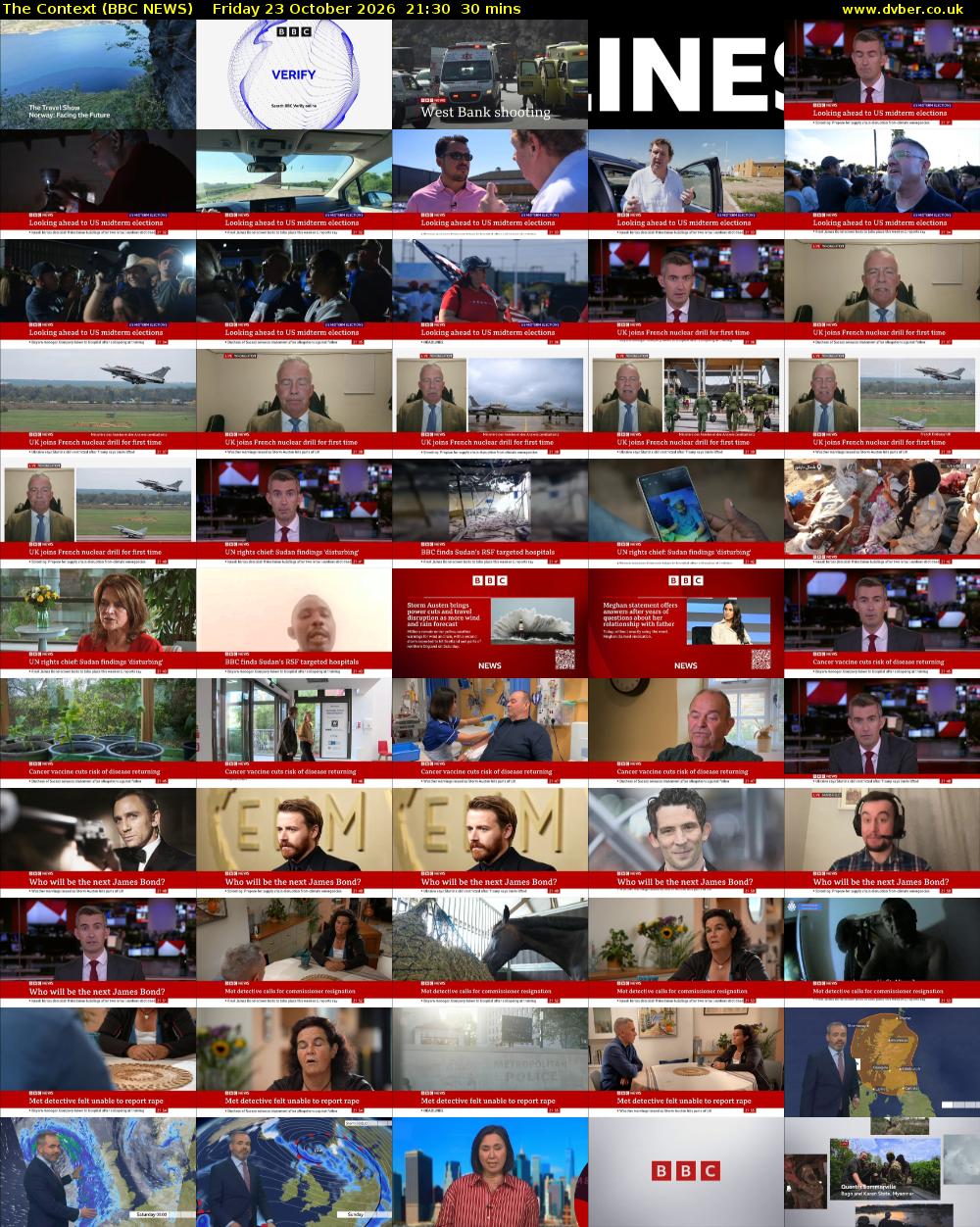 The Context (BBC NEWS) Friday 23 October 2026 21:30 - 22:00