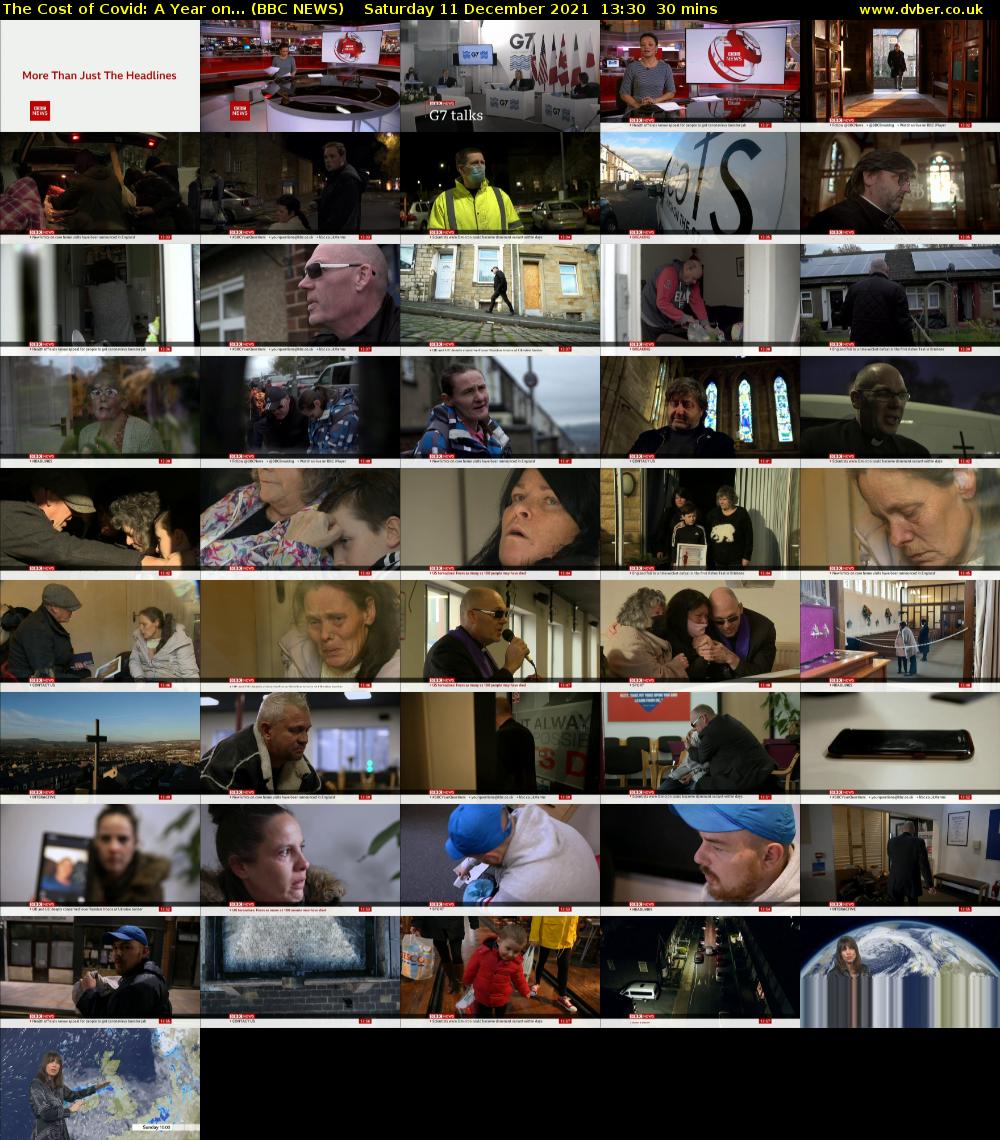 The Cost of Covid: A Year on... (BBC NEWS) Saturday 11 December 2021 13:30 - 14:00