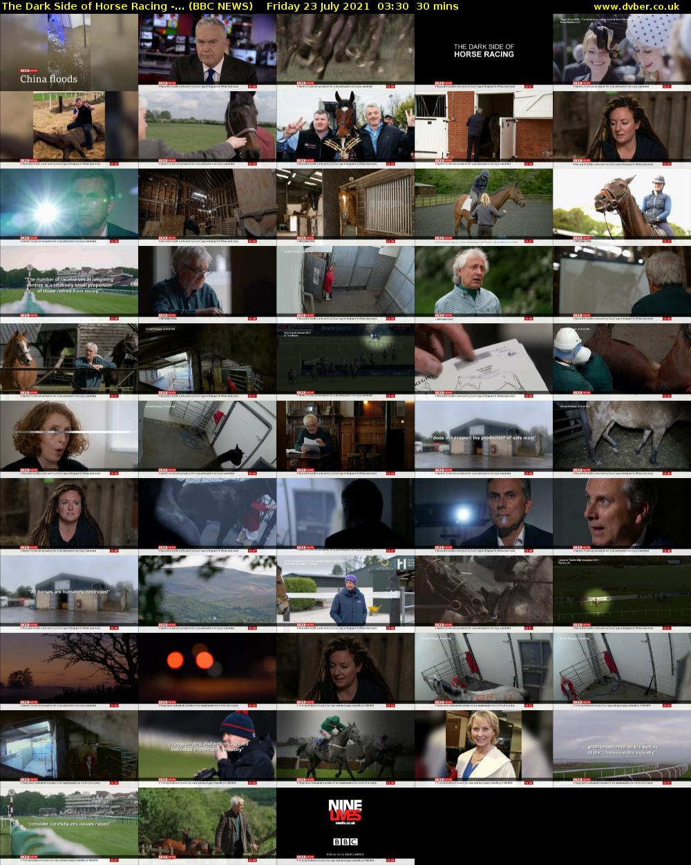 The Dark Side of Horse Racing -... (BBC NEWS) Friday 23 July 2021 03:30 - 04:00