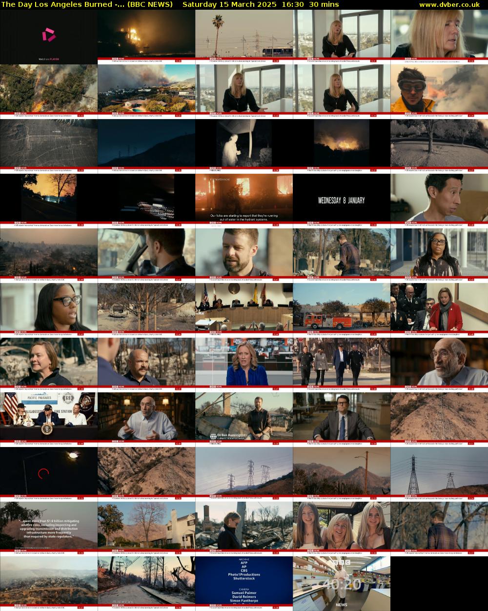 The Day Los Angeles Burned -... (BBC NEWS) Saturday 15 March 2025 16:30 - 17:00