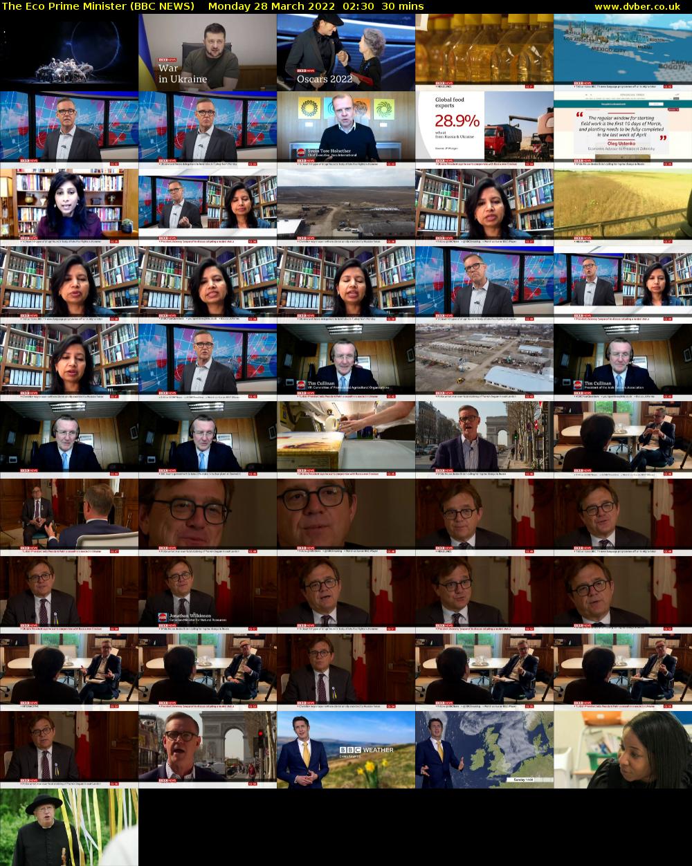 The Eco Prime Minister (BBC NEWS) Monday 28 March 2022 02:30 - 03:00