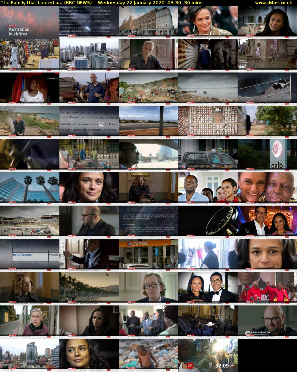 The Family that Looted a... (BBC NEWS) Wednesday 22 January 2020 03:30 - 04:00