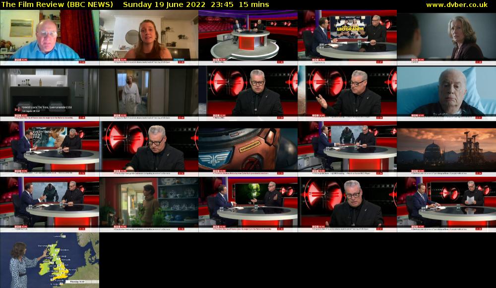 The Film Review (BBC NEWS) Sunday 19 June 2022 23:45 - 00:00