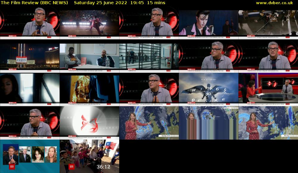 The Film Review (BBC NEWS) Saturday 25 June 2022 19:45 - 20:00
