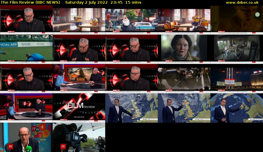 The Film Review (BBC NEWS) Saturday 2 July 2022 23:45 - 00:00