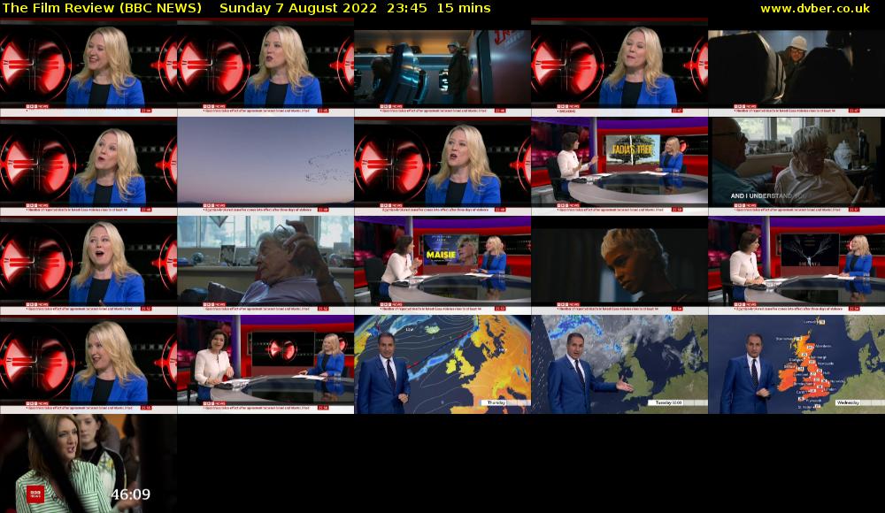 The Film Review (BBC NEWS) Sunday 7 August 2022 23:45 - 00:00